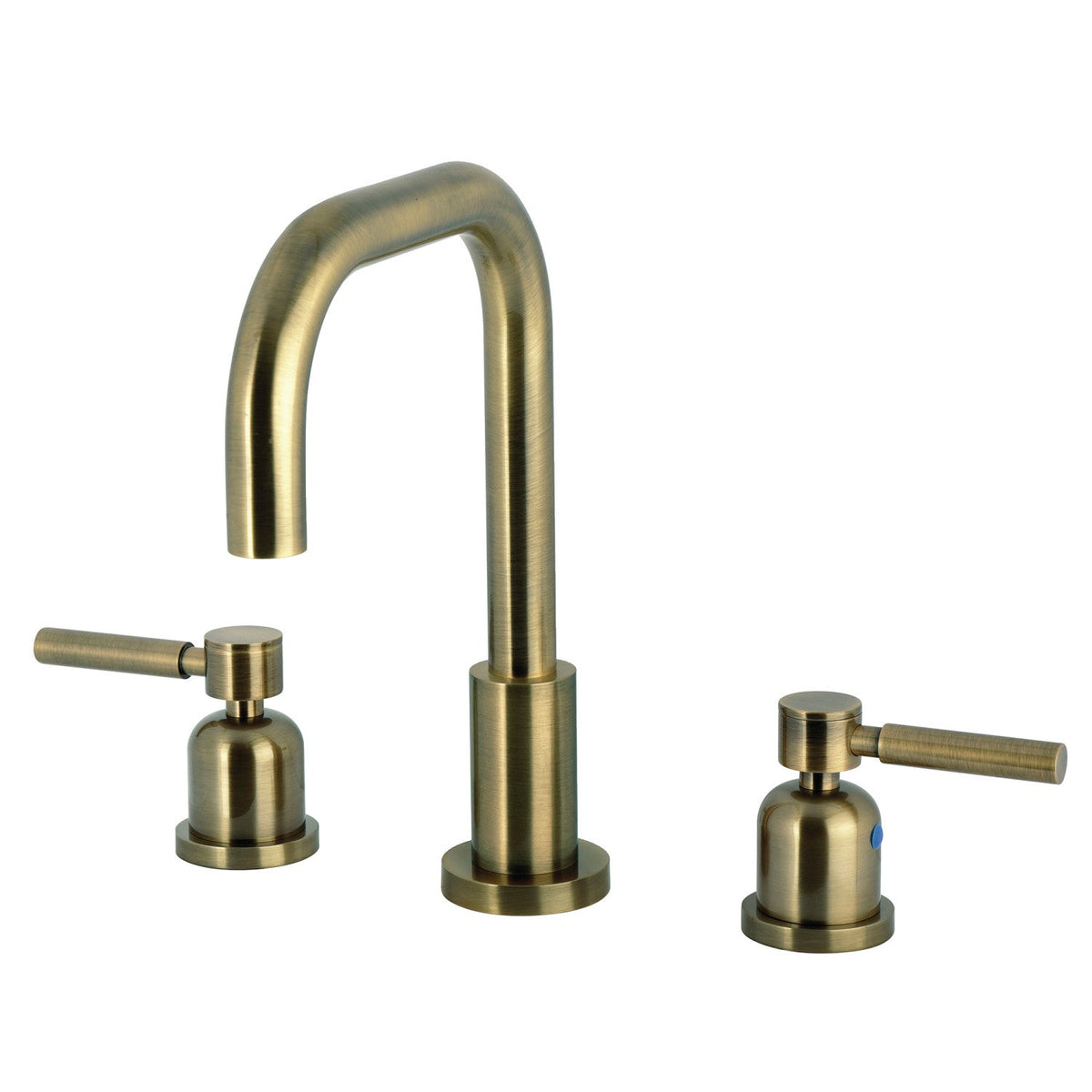 Concord Widespread Bathroom Faucet with Brass Pop-Up, Antique Brass