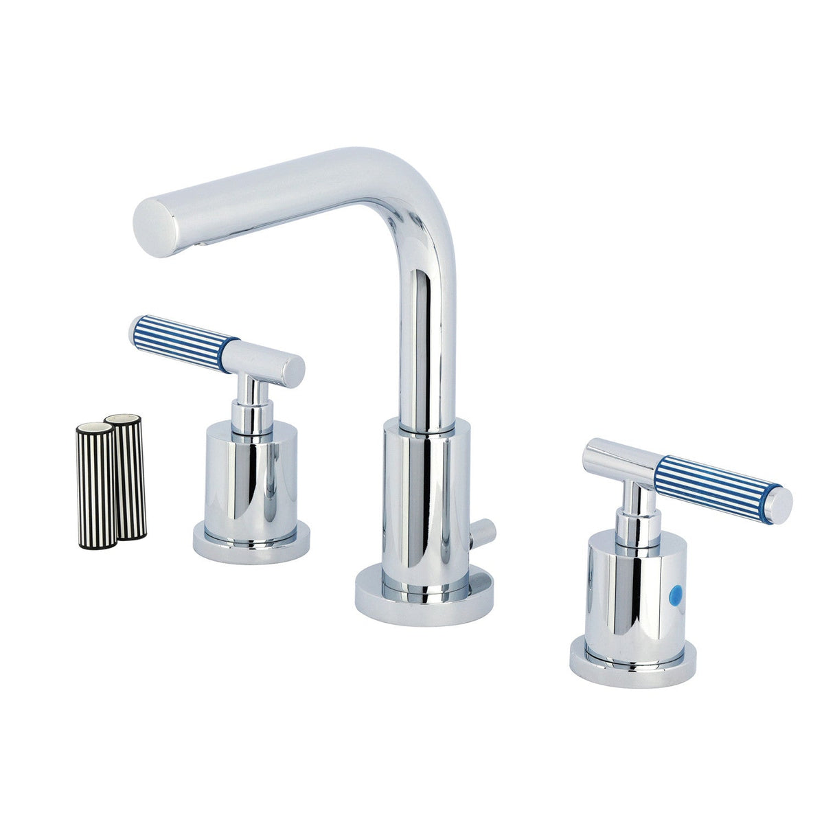 Verona Widespread Bathroom Faucet with Brass Pop-Up, Polished Chrome