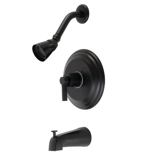 NuvoFusion Single-Handle Pressure Balanced Tub and Shower Faucet, Matte Black
