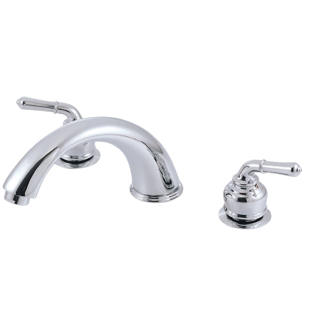 Magellan Two-Handle 3-Hole Deck Mount Roman Tub Faucet, Polished Chrome