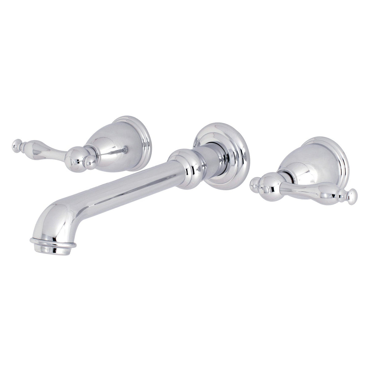 Naples Two-Handle 3-Hole Wall Mount Tub Faucet, Polished Chrome
