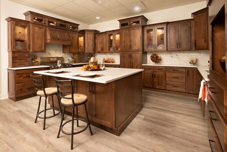 Rustic Hickory Kitchen Cabinets