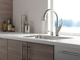 Delta Addison Pull-Down Kitchen Faucet, Arctic Stainless - view 2