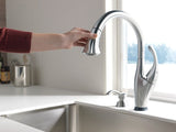 Delta Addison Pull-Down Kitchen Faucet, Arctic Stainless - view 3