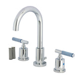 Verona Widespread Bathroom Faucet with Brass Pop-Up, Polished Chrome
