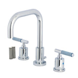Verona Widespread Bathroom Faucet with Brass Pop-Up, Polished Chrome