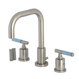 Verona Widespread Bathroom Faucet with Brass Pop-Up, Brushed Nickel