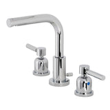 Concord Two-Handle 3-Hole Deck Mount Widespread Bathroom Faucet with Brass Pop-Up, Polished Chrome