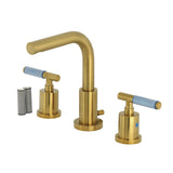 Verona Widespread Bathroom Faucet with Brass Pop-Up, Brushed Brass