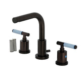 Verona Widespread Bathroom Faucet with Brass Pop-Up, Oil Rubbed Bronze