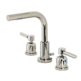 Concord Two-Handle 3-Hole Deck Mount Widespread Bathroom Faucet with Brass Pop-Up, Polished Nickel