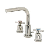 Concord Two-Handle 3-Hole Deck Mount Widespread Bathroom Faucet with Brass Pop-Up, Polished Nickel