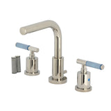 Verona Widespread Bathroom Faucet with Brass Pop-Up, Polished Nickel