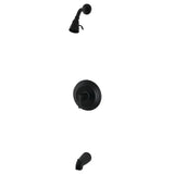 Manhattan Single-Handle Pressure Balanced Tub and Shower Faucet, Matte Black