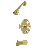 Metropolitan Single-Handle Pressure Balanced Tub and Shower Faucet, Polished Brass