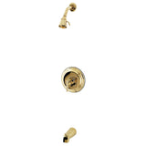 Manhattan Single-Handle Pressure Balanced Tub and Shower Faucet, Polished Brass