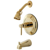 Concord Single-Handle Pressure Balanced Tub and Shower Faucet, Polished Brass
