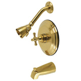 Metropolitan Single-Handle Pressure Balanced Tub and Shower Faucet, Brushed Brass