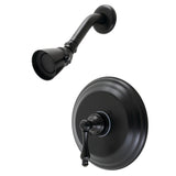 Restoration Single-Handle Pressure Balanced Shower Faucet, Matte Black