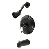 Restoration Single-Handle Pressure Balanced Tub and Shower Faucet, Matte Black