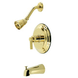 NuvoFusion Single-Handle Pressure Balanced Tub and Shower Faucet, Polished Brass