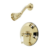 Restoration Single-Handle Pressure Balanced Shower Faucet, Polished Brass