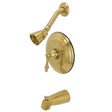 Restoration Single-Handle Pressure Balanced Tub and Shower Faucet, Brushed Brass