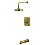 Concord Single-Handle Pressure Balanced Tub and Shower Faucet, Antique Brass