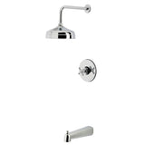 Metropolitan Single-Handle Pressure Balanced Tub and Shower Faucet, Polished Chrome