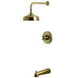 Metropolitan Single-Handle Pressure Balanced Tub and Shower Faucet, Antique Brass