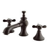 Essex Two-Handle 3-Hole Deck Mount Widespread Bathroom Faucet with Brass Pop-Up, Oil Rubbed Bronze