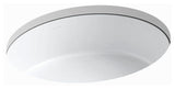 Kohler Verticyl Oval Undermount Bathroom Sink, White