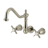 Essex Two-Handle 3-Hole Wall Mount Tub Faucet, Brushed Nickel