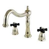 Duchess Two-Handle 3-Hole Deck Mount Roman Tub Faucet, Polished Brass