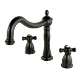 Duchess Two-Handle 3-Hole Deck Mount Roman Tub Faucet, Oil Rubbed Bronze