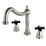 Duchess Two-Handle 3-Hole Deck Mount Roman Tub Faucet, Brushed Nickel