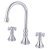 Roman Two-Handle 3-Hole Deck Mount Roman Tub Faucet, Polished Chrome
