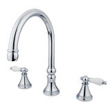 Roman Two-Handle 3-Hole Deck Mount Roman Tub Faucet, Polished Chrome