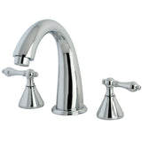 Naples Two-Handle 3-Hole Deck Mount Roman Tub Faucet, Polished Chrome