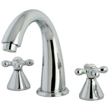 Naples Two-Handle 3-Hole Deck Mount Roman Tub Faucet, Polished Chrome