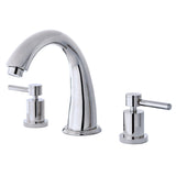 Concord Two-Handle 3-Hole Deck Mount Roman Tub Faucet, Polished Chrome