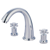 Concord Two-Handle 3-Hole Deck Mount Roman Tub Faucet, Polished Chrome