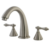 Naples Two-Handle 3-Hole Deck Mount Roman Tub Faucet, Brushed Nickel