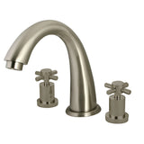 Concord Two-Handle 3-Hole Deck Mount Roman Tub Faucet, Brushed Nickel