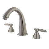 Roman Two-Handle 3-Hole Deck Mount Roman Tub Faucet, Brushed Nickel