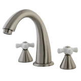 Naples Two-Handle 3-Hole Deck Mount Roman Tub Faucet, Brushed Nickel