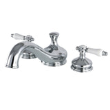 Bel-Air Two-Handle 3-Hole Deck Mount Roman Tub Faucet, Polished Chrome