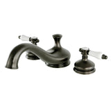 Bel-Air Two-Handle 3-Hole Deck Mount Roman Tub Faucet, Oil Rubbed Bronze