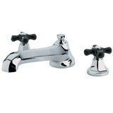 Duchess Two-Handle 3-Hole Deck Mount Roman Tub Faucet, Polished Chrome