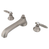 Georgian Two-Handle 3-Hole Deck Mount Roman Tub Faucet, Brushed Nickel